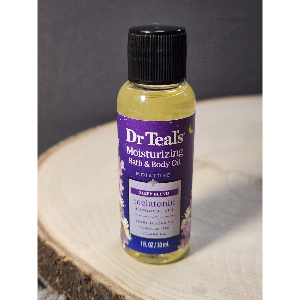 Dr. Teal's‎ Sleep~Body Oil w/ Melatonin & Essential Oils 1oz~Trial Size~NEW